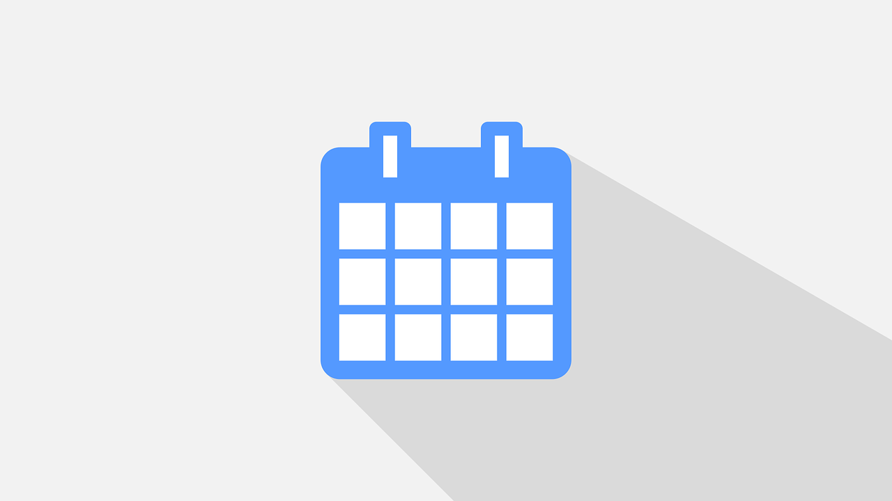 Free calendar date timetable vector