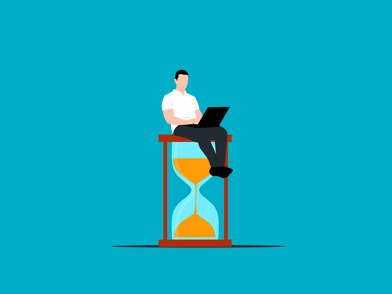 Free time management employee vector